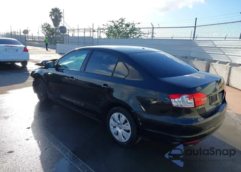 2012 Volkswagen Jetta 2.0L S z USA, uszkodzony, nr VIN 3VW2K7AJ9CM346517